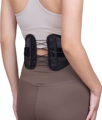 1 Stuk Sport Rugbrace Lumbale Ondersteuning Rugsteun – Heren en Dames, Fitness, Hardlopen, Golf, Autorijden, Vissen - Maat M