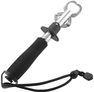 Dailygoody - Fish Grabber - Vistuig - 27cm - Zwart - Visgrijper - Perfect voor grote vissen - Duurzaam en stevig