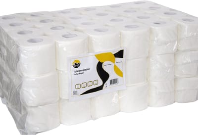 WC papier (72 rollen), voordeelverpakking, Luxe Uitstraling en hoog Absorptievermogen, 4-laags 150 vellen, (9pack - 8rolls) FSC & EU Ecolabel 100% cellulose, gebloemd toilet papier
