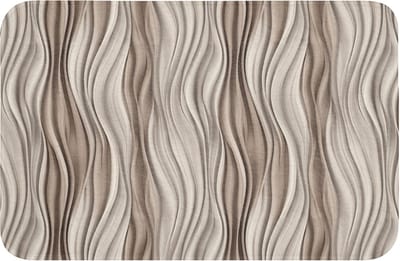 WC mat 60x40 cm - Antislip - Golven - 3D - Crème - Toiletmat - Vloermat - Douchemat - Toilet tapijt - Toiletmatten