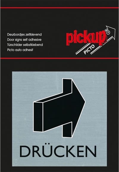 Pickup Route Alulook picto 80x80 mm DRÜCKEN