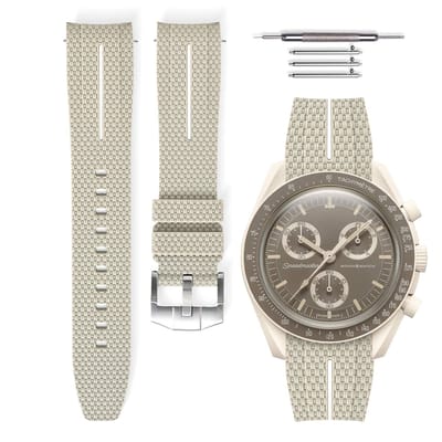 Dailygoods- Snelwisselband 20 mm - Compatibel met Omega x Swatch MoonSwatch - TPU - Flexibel als rubber - Sterk als staal - Universele horlogeband