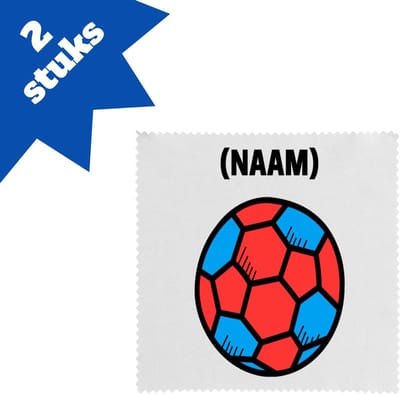 Akyol - handbal met eigen naam brillendoekjes - Handbal - handballer - sport - 17,8 bij 17,8 cm - 2 stuks