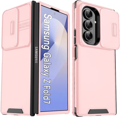 Hoesje Geschikt voor Samsung Galaxy Z Fold 7 - Licht Roze - Shockproof Stevige Siliconen Back Cover - Casemania Telefoonhoesje met Camera Bescherming