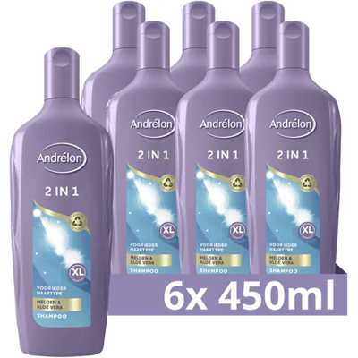 Andrélon Andrelon 2-in-1 shampoo XL (voordeelverpakking) - 6 x 450 ml