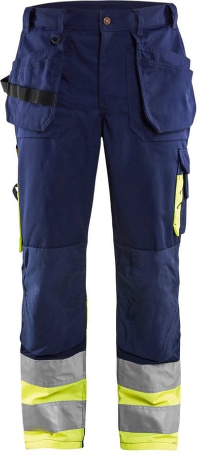 Blaklader Werkbroek High Vis 1529-1860 - Marine/High Vis Geel - D100