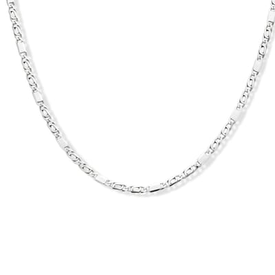 Juwelier Emo - Valkenoog Ketting Zilver 925 - Gerhodineerd - 2.6 mm breed - 60 cm