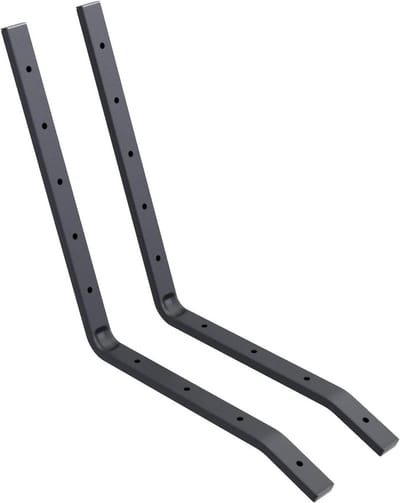 Frame voor schommelbank - Zijpanelen tuinbank - Zelf schommel bouwen - Stabiele stalen constructie - 46 cm zitdiepte - Zwart