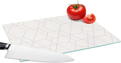 Glazen Snijplank - 28x20 - Mozaïek - Design - Geometrie - Snijplanken Glas