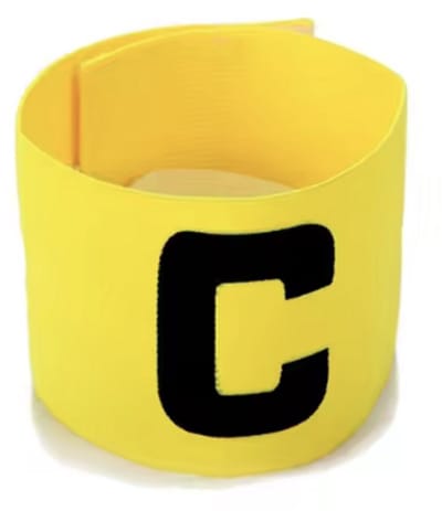 CHPN - Aanvoerdersband - Captainsband - Voor Voetbal - Hockeyaanvoerders - Senior - C-Captain - Teamcaptain - Universeel - Geel - Verstelbaar