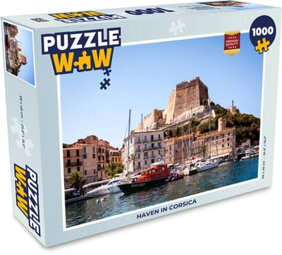 Puzzel Haven in Corsica - Legpuzzel - Puzzel 1000 stukjes volwassenen