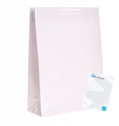50x Luxe Witte Laminatie Zakken 24x9x32cm - Ideaal voor Cadeaus