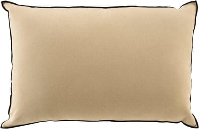 Decoratieve Kussen 40 x 60 cm Beige - Katoenen Kussen met Rits, Inclusief Vulling voor Sofa en Bench, Modern en Knuffelig