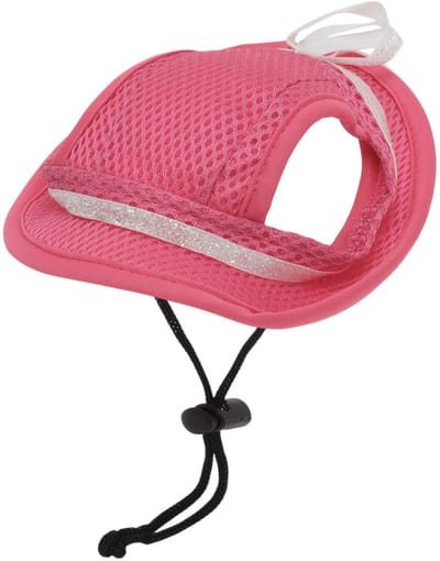 Dailygoods- Hondenzonnehoed Verstelbaar - Zomeraccessoire - Zonwering - Polyester - Oorgaten - Comfortabel ontwerp - Hondpet