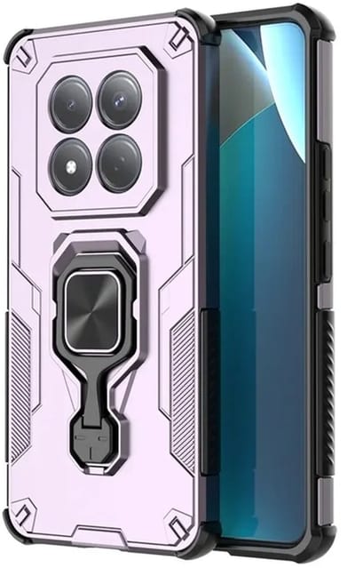 MobyDefend Hoesje - Geschikt voor Xiaomi Redmi Note 15 4G - Dubbelgelaagde Pantsercase Met Standaard - Roze