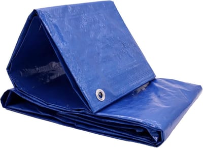 Afdekzeil Robuust Waterdicht - Dekzeil Beschermend - Universele Bescherming Buiten - Versterkte Hoeken UV Bestendig - 6 x 8 Meter