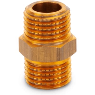 Zeskantige nippel out,1/4"