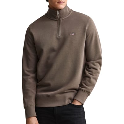 Gant Shield Half Zip Sweater Heren - Maat M