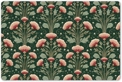 Placemats 45x30 cm - Placemat kunststof - 1 stuk - Patroon - Botanisch - Kleurrijk - Borden onderleggers - Decoratie voor op tafel - Keuken tafeldecoratie accessoires - Vinyl onderlegger - Tafelversiering