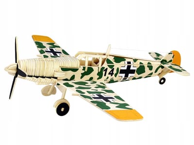 Messerschmitt Bf109 C Houten 3D-puzzel Vliegtuigmodelbouw