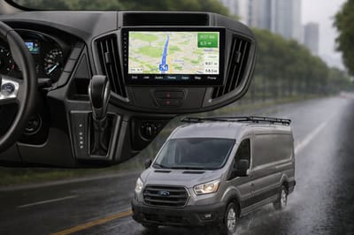 ADIVOX T1 9 inch geschikt voor Ford Transit 2016-2020 Android 15 Carplay/Auto/WiFi/RDS/DSP/DAB+