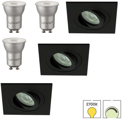 Lybardo - Inbouwspots - 8-pack - Spotjes Inbouw - Veneto - Kantelbaar