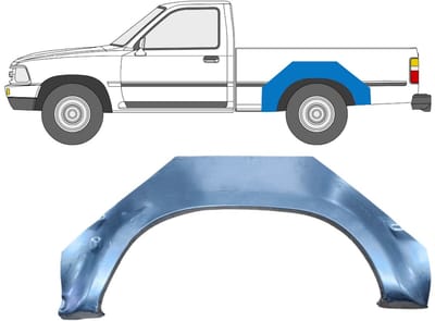 Reparatiepaneel achterspatbord voor Toyota Hilux 1988-2001 / Links