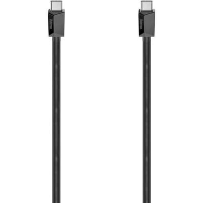 Hama 00200648 USB-C-kabel USB 3.2 Gen1 USB-C stekker 0.75 m Zwart Vergulde steekcontacten