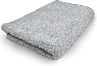 Vetbed Effen Grijs - Antislip Hondenmat - 150 x 100 cm - Benchmat - Hondenkleed - Voor Honden - Machine Wasbaar