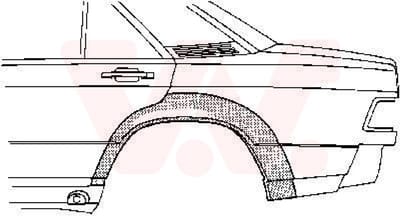 Van Wezel - ACHTER SCHERM VOOR MERCEDES BENZ 190 W201 1982-1993 ARC632631VWAN