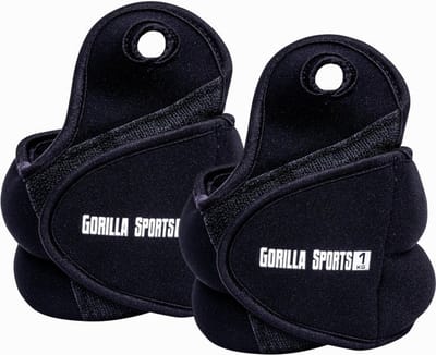 Gorilla Sports enkel- of polsgewichten 2 kg - 2 x 1 kg