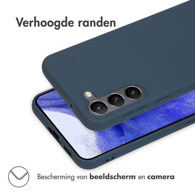 imoshion Hoesje - Geschikt voor Samsung Galaxy S23 Plus - Color Backcover - Donkerblauw