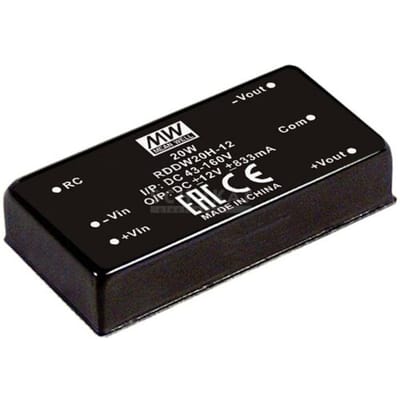 MEAN WELL RDDW20H-12 DC/DC-converter 1.833 A 20 W Aantal uitgangen: 2 x Inhoud 1 stuk(s)