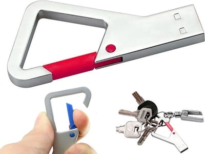 128GB 3.0 Sleutelhanger metaal usb stick rood