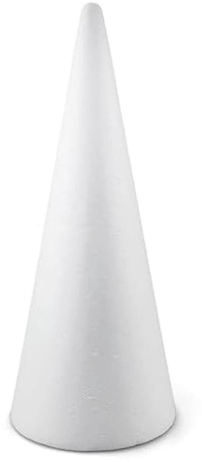 Schuimkegel voor Creatief Handwerk en Modellering - 28 cm - 2 Stuks