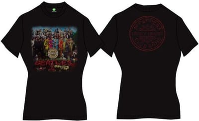 The Beatles - Sgt Pepper Dames T-shirt - S - Zwart