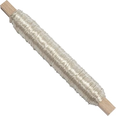 Zilver Wikkeldraad Bloemist Metaaldraad 0.5 mm x 50m voor Bloemschikken en Decoratie