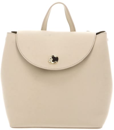 COCCINELLE Leren rugzak Nikla Mini Bag Double Grainy Leather Sandshell / Seagrass beige