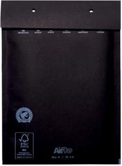 Specipack Zwarte luchtkussen enveloppen D 180 x 265 mm A5+ Zwart Gekleurd - Doos met 100 enveloppen
