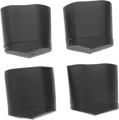 Ladder Voet Beschermers - Antislip Pads - Vloer Beschermen - Verdikt Ontwerp - 4 stuks - Zwart