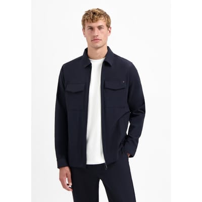 No Excess Overshirt Full Zipper Stretch Sedoc Night Größe: XL | Casual hemden Outlet | Herren | Schwarz