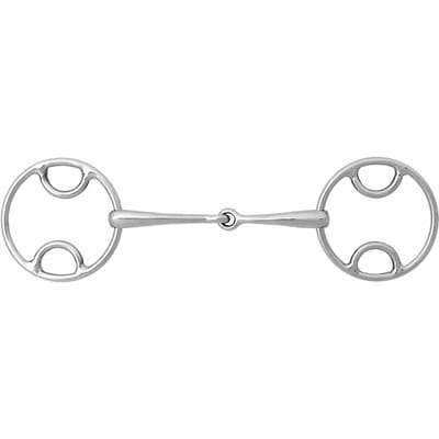 Roestvrij stalen beval free ring snaffle bit voor paarden Weatherbeeta Korsteel