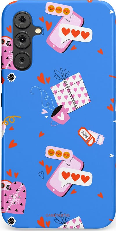 Casetastic Hoesje Geschikt voor Samsung A34 (5G) - Stijlvolle Beschermende Duo-layer Case - Romantische Date