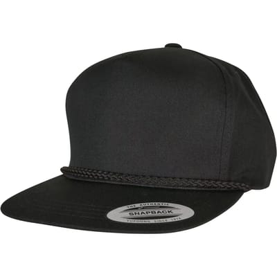 Flexfit - YP Classics, Classic Poplin Golf Cap Snapback Pet - Zwart