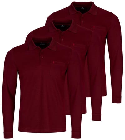 RAGMAN Heren poloshirt 3 pack Basic
