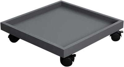 Plantenwagen Met Wielen - Bloempot Trolley - Planten Verplaatsen - 360 Graden Draaibaar - Tot 120 kg - Grijs