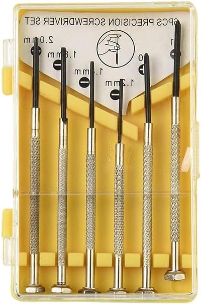 6 Stuk Voor Precisie Schroevendraaier Set, Perfect voor Kleine Reparaties op Voor Horloges, Bril en Sieraden