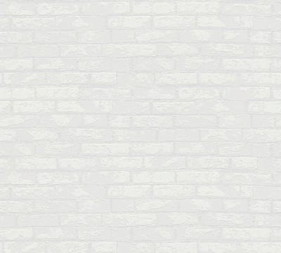 OVERSCHILDERBAAR VLIESBEHANG | Stenen - 25,00 x 1,06 meter - A.S. Création Meistervlies