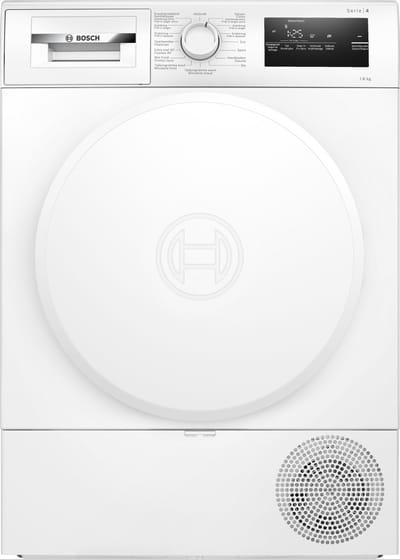 Bosch WTH8320AFG - Serie 4 - Wasdroger - Warmtepompdroger - 8 kg - NL/FR Display - Auto Dry: droogt automatisch tot de gewenste droogtegraad