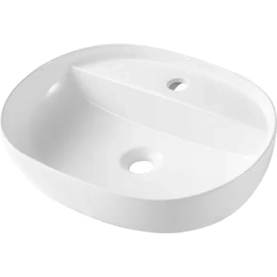 Aquavive Waskom Varna - Keramiek - Ovaal - Wit- 38,5x50,5x13,5cm